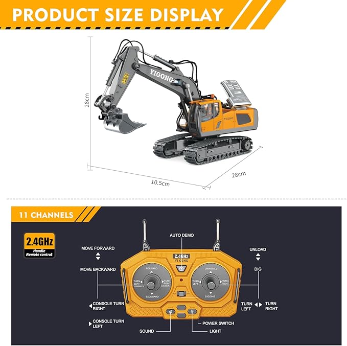 Remote-Controlled Excavator Truck - OhMyTruck® OhMyKdo®