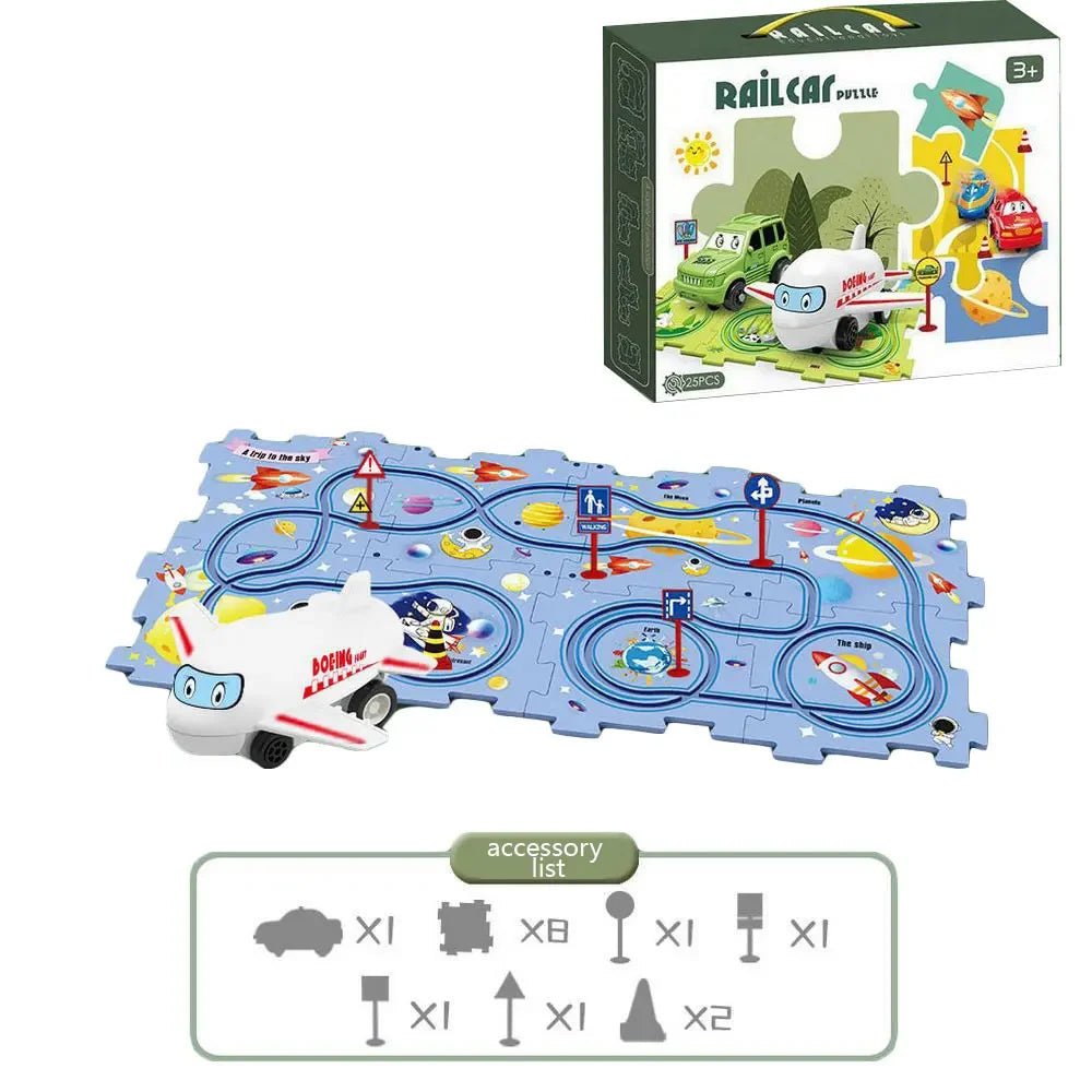 NEW Kids Car Track Puzzle - OhMyPuzzle