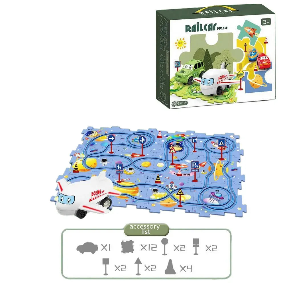 NEW Kids Car Track Puzzle - OhMyPuzzle