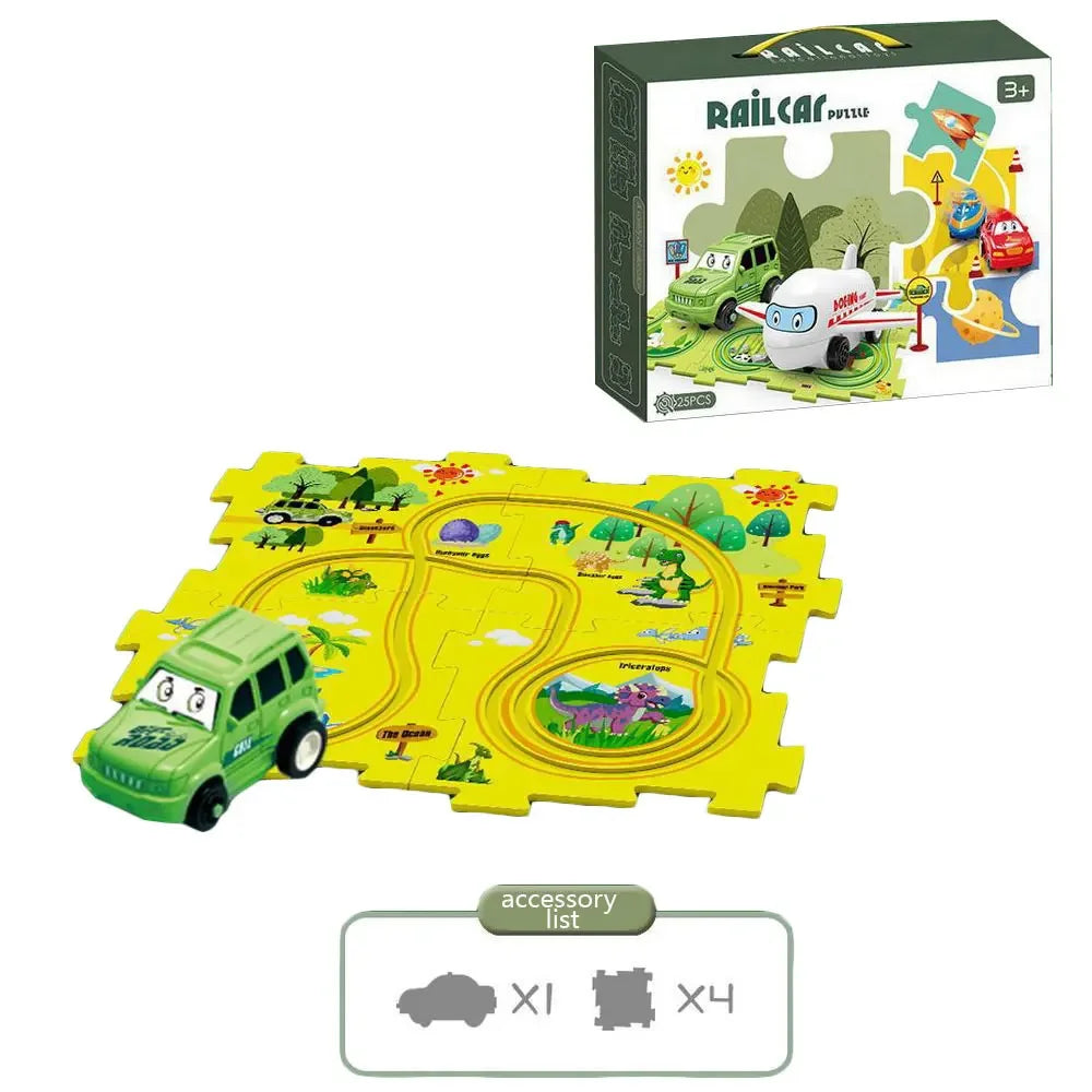 NEW Kids Car Track Puzzle - OhMyPuzzle